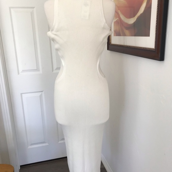 Knit Side Cutout Midi Dress - Picture 5 of 9